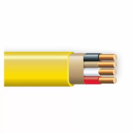 Marmon Home Improvement 250 ft. 12/3 Yellow Solid CerroMax SLiPWire Copper NM-B Wire 147-1663-G (250', Yellow)