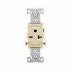 Eaton Cooper Wiring Commercial Specification Grade Single Receptacle 20A, 250V Ivory (Ivory, 250V)