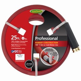 Industrial Hot Water Hose, 3-Ply Rubber, 5/8-In. x 25-Ft.