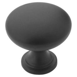 1-1/4-Inch Black Traditional Cabinet Knob