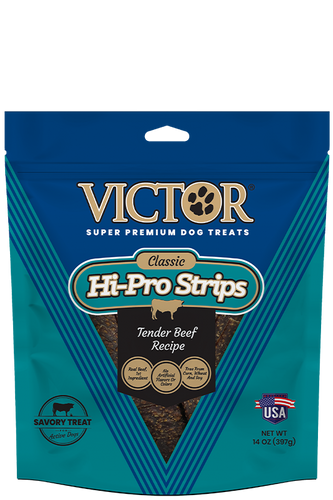 Victor Hi-Pro Strips with Tender Beef (14 Oz)