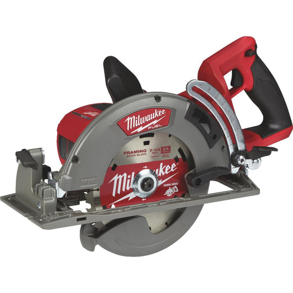 Milwaukee M18 FUEL 18 Volt Lithium-Ion Brushless 7-1/4 In. Cordless Circular Saw w/Rear Handle (Bare Tool)