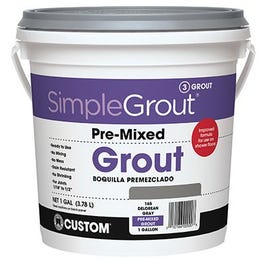 Gallon Delorean Gray Pre-Mixed Grout