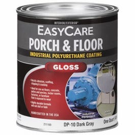 Premium Polyurethane Floor & Porch Enamel, Interior/Exterior Gloss, Dark Gray, 1-Qt.