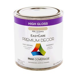 Premium Decor Ivory Gloss Enamel Paint, 1/2-Pt.