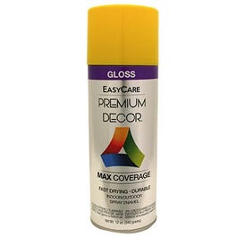Premium Decor Spray Paint, Sunflower Yellow Gloss, 12-oz.