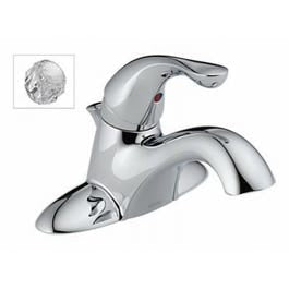 Classic Lavatory Faucet,  Chrome Single Handle,  With Extra Acrylic Handle
