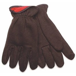 Poly/Cotton Jersey Gloves, Lined, L