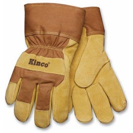 Leather Palm Gloves, Men's L