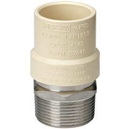 Pipe Fittings, CPVC Transition Adapter, 3/4-In. MIP