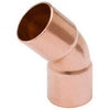 Pipe Fitting, Wrot Copper Elbow, 45-Degree, 1.5-In. Copper x Copper