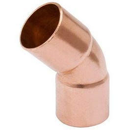Pipe Fitting, Wrot Copper Elbow, 45-Degree, 1.5-In. Copper x Copper