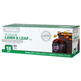 Lawn & Leaf Trash Bags, 39-Gal, 18-Ct.