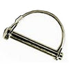Hitch Pin, Wire Lock, Round, 1/4 x 1-3/4-In.