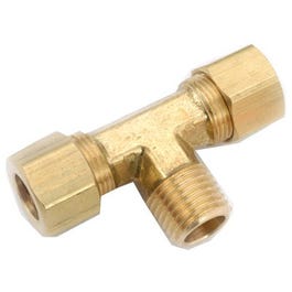 Brass Compression Tee, Lead-Free, 1/2 x 1/2-In. MPT