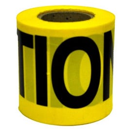 Caution Tape, Weatherproof, Yellow, 3-In. x 300-Ft.