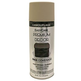 Premium Decor Spray Paint, Camouflage Flat Light Khaki, 12-oz.