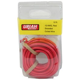 Automotive Wire, Insulation, Red, 12 AWG, 12-Ft.