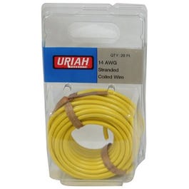 Automotive Wire, Insulation, Yellow, 14 AWG, 20-Ft.