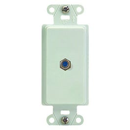 Coaxial Wall Jack, 1-Port, White