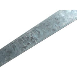 Flat Steel Bar, Zinc Plated, 12 Gauge, 1/8 x 0.75 x 48-In.