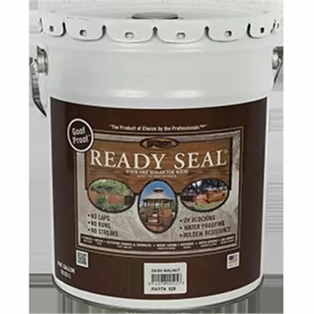 Ready Seal Exterior Wood Stain and Sealer - Dark Walnut , 5 Gallon