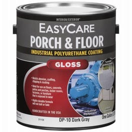 Premium Polyurethane Floor & Porch Enamel, Interior/Exterior Gloss, Dark Gray, 1-Gallon