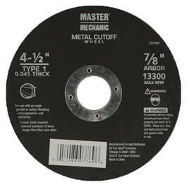 4.5 x .045 x 7/8-Inch Metal-Cutting Wheel