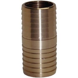 Pipe Fitting, Insert Coupling, Lead-Free Yellow Brass, 3/4-In.