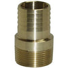 Pipe Fitting, Male Adapter, Lead-Free Yellow Brass, 1-1/4-In.