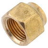 Brass Flare Refrigerator Nut, Short Forged, Lead-Free, 1/4-In.