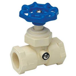 CPVC Stop & Waste Valve With Drain Cap, 3/4-In.