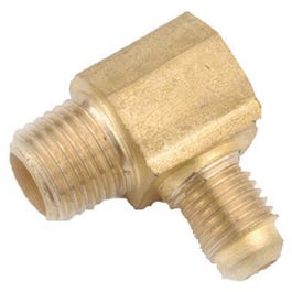 Pipe Fittings, Flare Elbow, Lead-Free Brass, 5/8 Flare x 1/2-In. MPT
