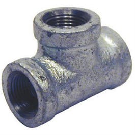 Pipe Fitting, Tee, Galvanized, 1/8-In.