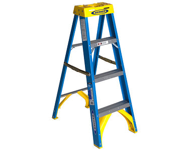 Werner 4ft Type I Fiberglass Step Ladder 6004