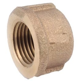 Pipe Cap Fitting, Lead-Free Brass, 3/4-In.