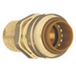 Pipe Fitting, Push On Adapter, 1-In. Copper x Male