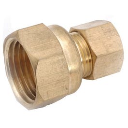 Compression Fitting, Adapter, Lead-Free Brass, 3/16 Compression x 1/8-In. FPT