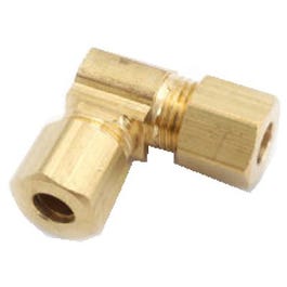 Pipe Fitting, Compression Elbow, 90-Degree, Lead-Free Brass, 1/2-In.
