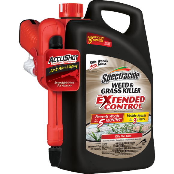 SPECTRACIDE® WEED & GRASS KILLER WITH EXTENDED CONTROL (ACCUSHOT® SPRAYER)