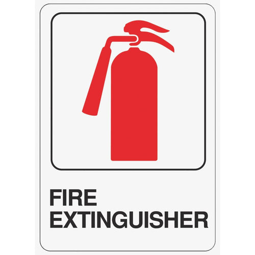 Hy-Ko Deco Series Heavy-Duty Plastic Sign, Fire Extinguisher