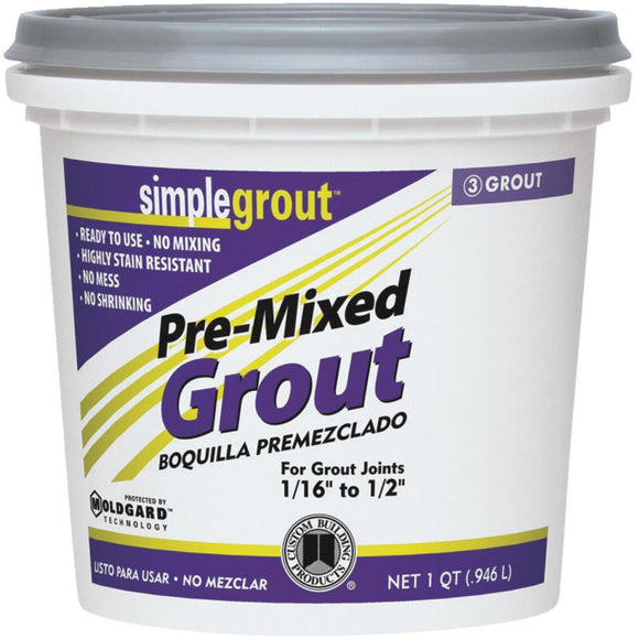 Custom Building Products Simplegrout Quart Natural Gray Sanded Tile Grout