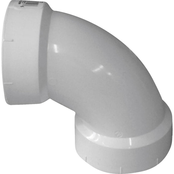 Charlotte Pipe 1-1/4 In. 90D Sanitary PVC Elbow