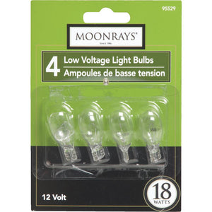Moonrays 18W Clear T5 Wedge Base Landscape Low Voltage Light Bulb (4-Pack)