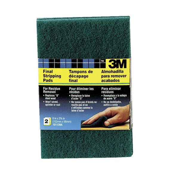 3M 3-1/2 In. x 6 In. Heavy-Duty Final Stripping Pad (2 Count)
