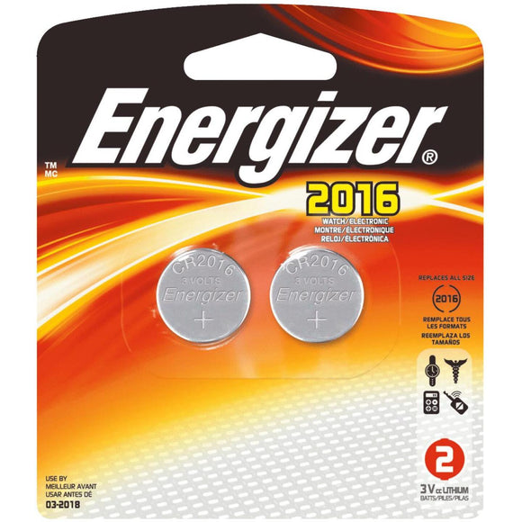 Energizer 2016 Lithium Coin Cell Battery (2-Pack)