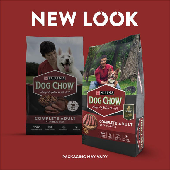 Purina Dog Chow Complete Adult Dry Dog Food Kibble Beef Flavor