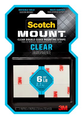 3M Scotch-Mount™ Clear Double-Sided Mounting Strips 1
